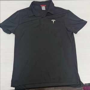 Tesla Men's Charcoal Polo Shirt